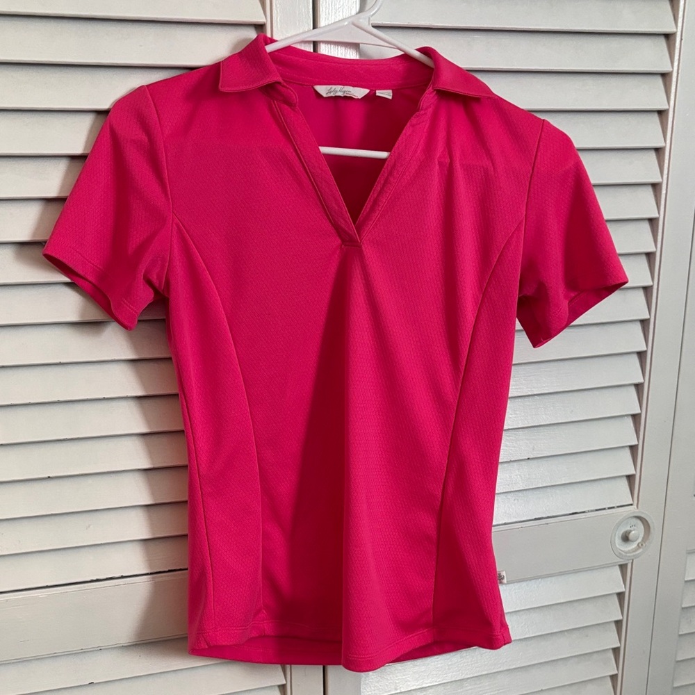 Lady Hagen Women’s Fuchsia Short Sleeve Polo